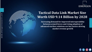 Tactical Data Link Market Size, Strategies, Competitive Landscape by 2028