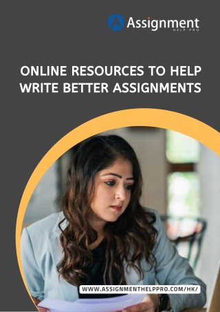 Online Resources To Help Write Better Assignments