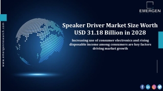 Speaker Driver Market Size Analysis, DROT, PEST, Porter’s, Region by 2030