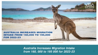 Australia Increases Migration Intake from 160, 000 to 195 000 for 2022-23