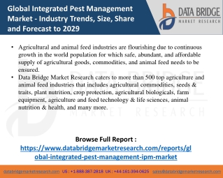 Integrated Pest Management (IPM) Market 2022 Key Drivers