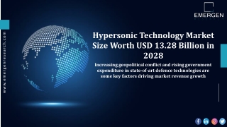 Hypersonic Technology Market Revenue, Major Players, Consumer Trends by 2028