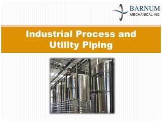 Industrial Process and Utility Piping