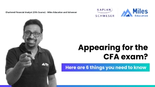 Appearing for the CFA exam? Here are 6 things you need to know