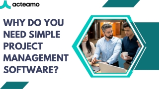 Why do you need simple project management software?