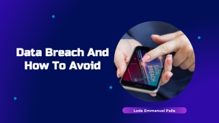 Data Breach And How To Avoid