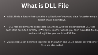 What is DLL File & its  Error?