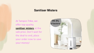 Sanitiser Misters