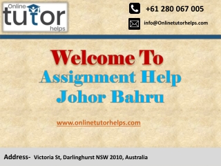 Assignment Help Johor Bahru PPT