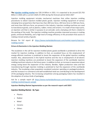 injection molding market