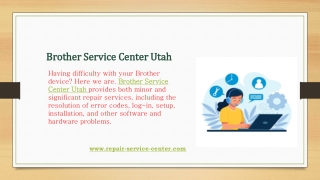 Brother Service Center In Utah