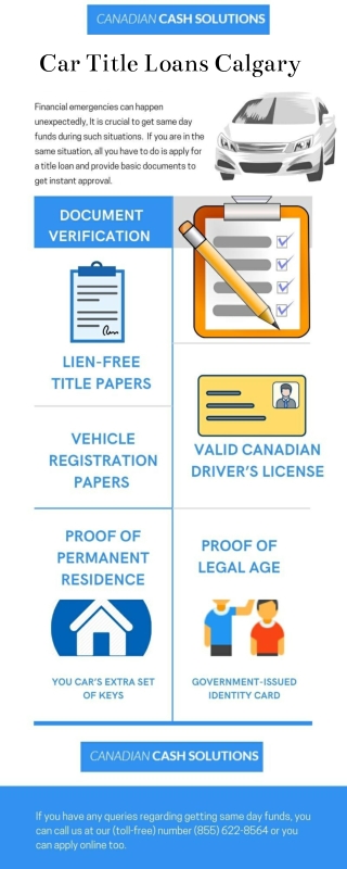 Car Title Loans Calgary | Highest Approval Rates | Apply Fast