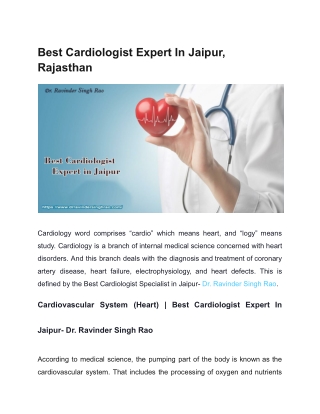 Best Heart Expert in Jaipur