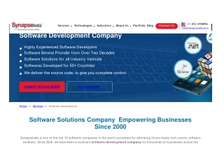 5. Best Software Product Development Company  SynapseIndia-PPT