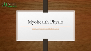 Physio for Plantar Fasciitis | Myohealthphysio.com