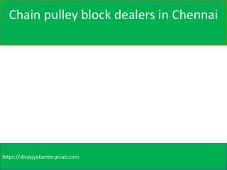 Chain Sprocket Dealers In Chennai