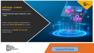 Virtual Cards Market is projected to reach $1,893.08 billion by 2031, growing at