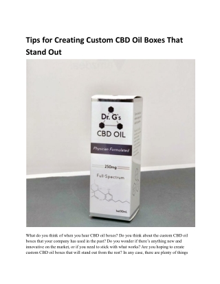 Tips for Creating Custom CBD Oil Boxes That Stand Out.docx