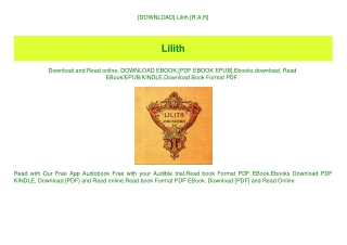 [DOWNLOAD] Lilith [R.A.R]