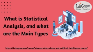 What is Statistical Analysis, and what are the Main Types