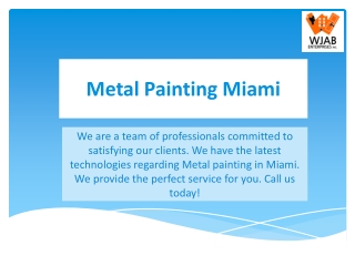 Metal Painting Miami