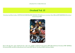 ^READ) Overlord Vol. 15 [K.I.N.D.L.E]