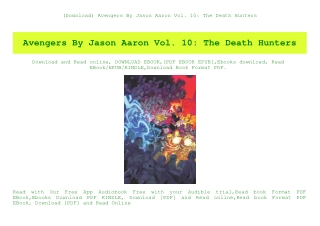 (Download) Avengers By Jason Aaron Vol. 10 The Death Hunters (DOWNLOAD E.B.O.O.K.^)