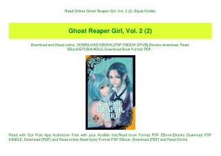 Read Online Ghost Reaper Girl  Vol. 2 (2) (Epub Kindle)