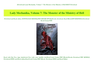 (Download) Lady Mechanika  Volume 7 The Monster of the Ministry of Hell BEST Download