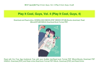 BEST [epub]$$ Play It Cool  Guys  Vol. 4 (Play It Cool  Guys  4) pdf 