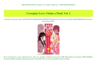 [READ PDF] EPUB Crossplay Love Otaku x Punk Vol. 1 [PDF EPUB KINDLE]