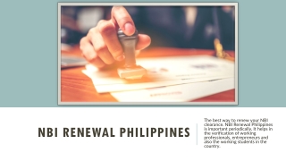 NBI Renewal Philippines