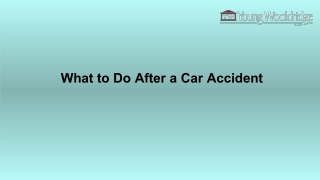 What to Do After a Car Accident