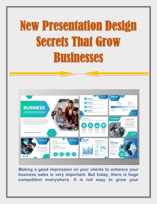 New Presentation Design Secrets That Grow Businesses