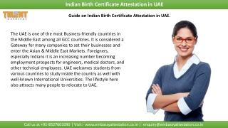 Know Indian birth certificate attestation in UAE
