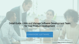 Hire and Manage Software Development Team for Your Product Development