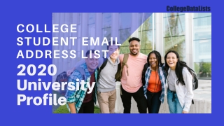 College Student Email Address List