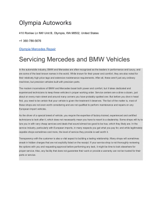 Olympia Autoworks
