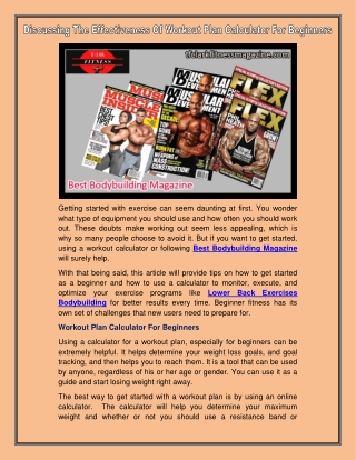 Best Bodybuilding Magazine
