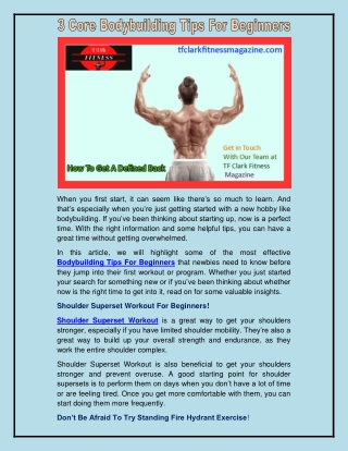 How To Get A Defined Back