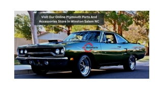 Visit Our Online Plymouth Parts And Accessories Store In Winston Salem NC