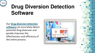 Drug Diversion Detection Software