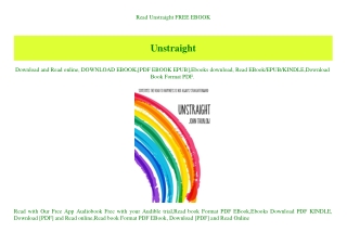 Read Unstraight FREE EBOOK