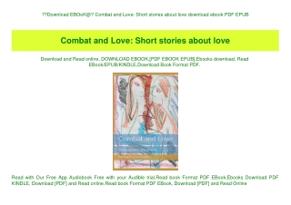Download EBOoK@ Combat and Love Short stories about love download ebook PDF EPUB