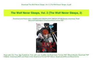 Download The Wolf Never Sleeps  Vol. 2 (The Wolf Never Sleeps  2) pdf