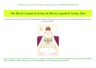 ^READ) The Heroic Legend of Arslan 16 (Heroic Legend of Arslan  The) ^DOWNLOAD E.B.O.O.K.#