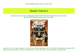 BEST [epub]$$ Steeple Volume 3 BEST Book