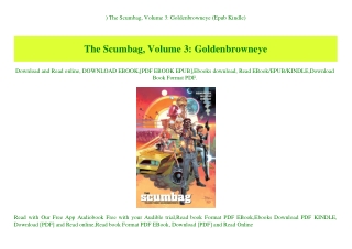 ^READ) The Scumbag  Volume 3 Goldenbrowneye (Epub Kindle)