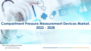 Compartment Pressure Measurement Devices Market Forecast Analysis Report 2028.