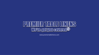 Table Skirting And Stage Skirts At Premier Table Linens